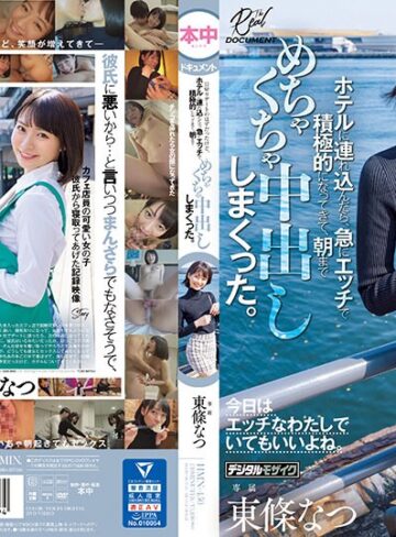 【最新フル動画】いつも可愛いと思っていたカフェ店員をダメ元でデートに誘ったら困り顔しながらも笑ってOKしてくれて、日帰りデートのはずだったけど、ホテルに連れ込んだら、急にエッチで積極的になってきて、朝までめちゃくちゃ中出ししまくった。 東條なつ（本中 ）｜hmn00450
