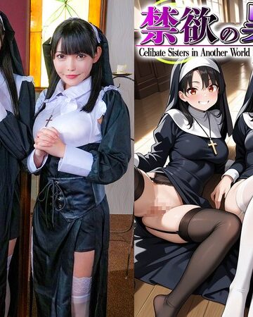 【最新フル動画】【禁欲の異世界シスターズ】（1）女しかいない世界に召喚？修道院長によるフェラ抜きテイスティング！！（2）生まれて初めての男に驚愕！？その場で処女喪失！（3）むっつり不良シスターも参戦！中出しし放題の4P！？【妄想エロマン♯アンナ＆オネット＆シャロン】（素人CLOVER ）｜1stcvs00043